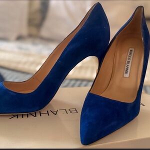 Manolo Blahnik Royal Blue Heels